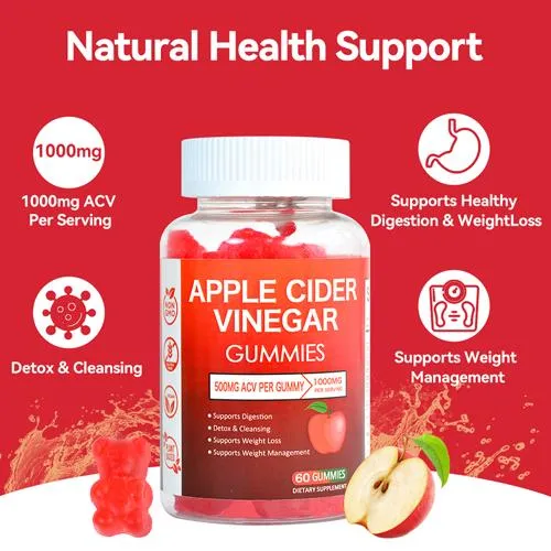 Mixed Flavours Slimming Weight Loss Gummies Apple Cider Vinegar Keto Bear Gummies