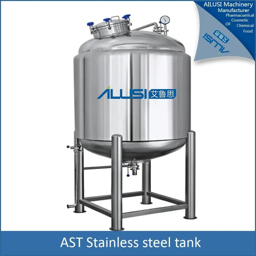 SUS304 Industrial Cosmetic Movable Vertical Gelatin Food Industrial Food Grade Water Storage Tank Making Machine