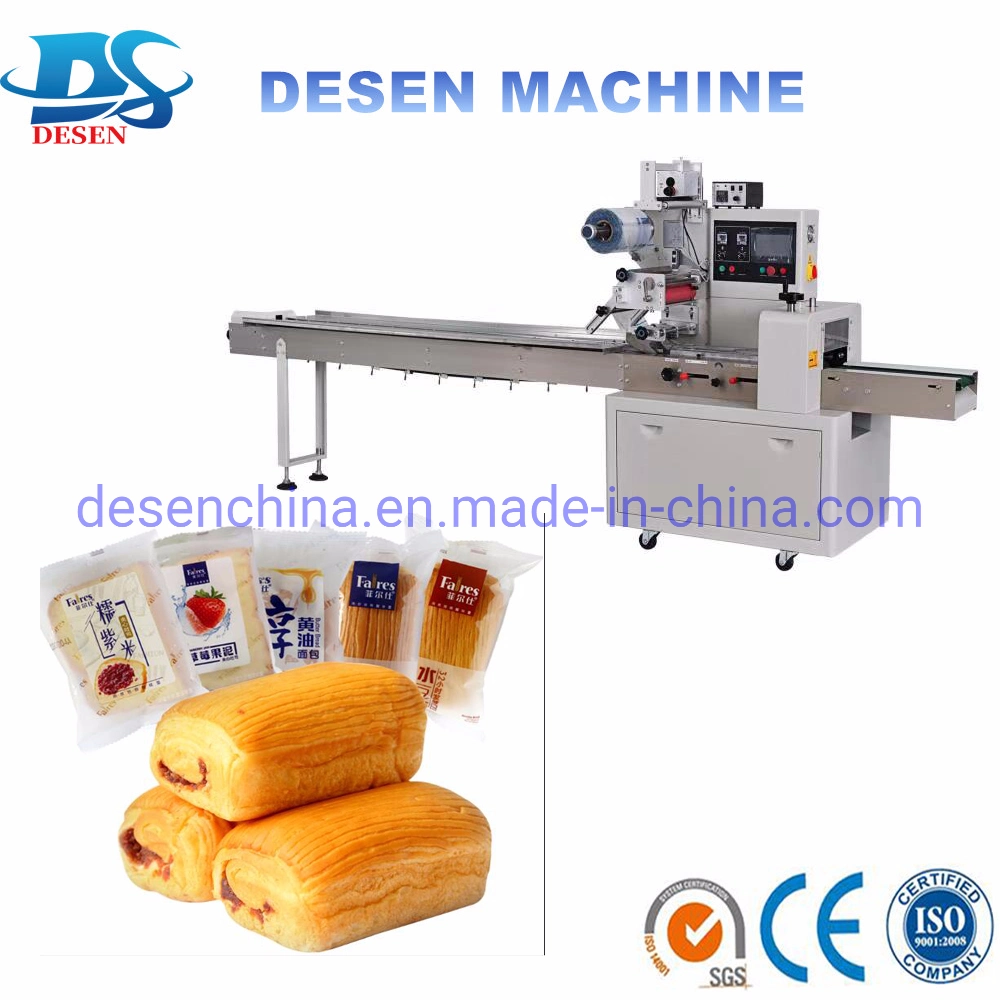 Top Film Reel Feeding Wrapping Horizontal Flow Confectionery Packaging Machine