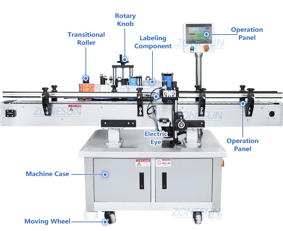 Zonesun Automatic Peanut Candy Gummy Granule Bottle Packing Machine Line