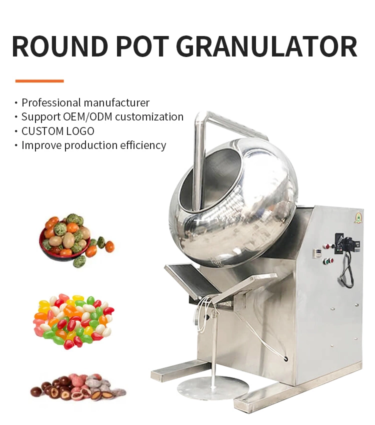 Small Sugar Nuts Beans Multifunction Coat Making Chocolate Spray Film Coating Pan Machine