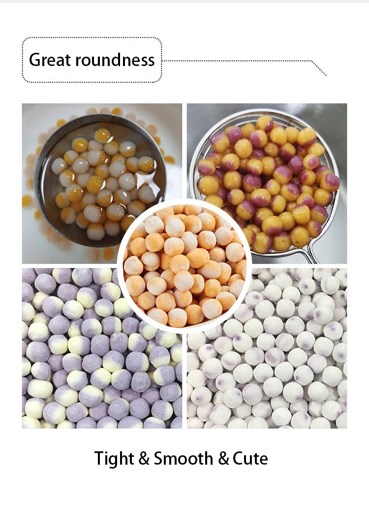 Popping Ave Bubble Milk Tea Taro Boba Balls Making Production Line Taiwan Tapioca Pearl Machine