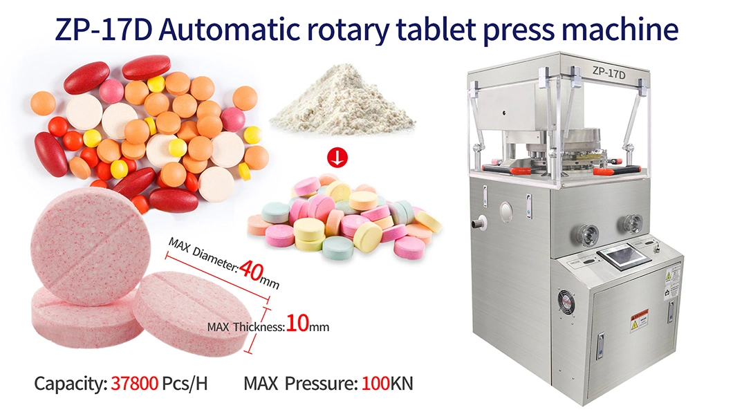 Zp17 Automatic Lab Scale Rotary Pill Press Tablet Press Machine