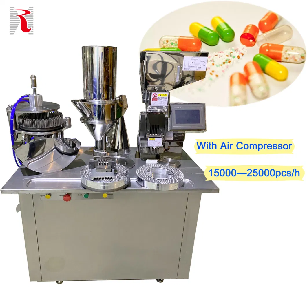 Pharmaceutical Best Price High Speed High Quality Small Size Mini Herb Powder Pellet Hard Gelatin Capsules Filler Making Machinery Capsule Filling Machine