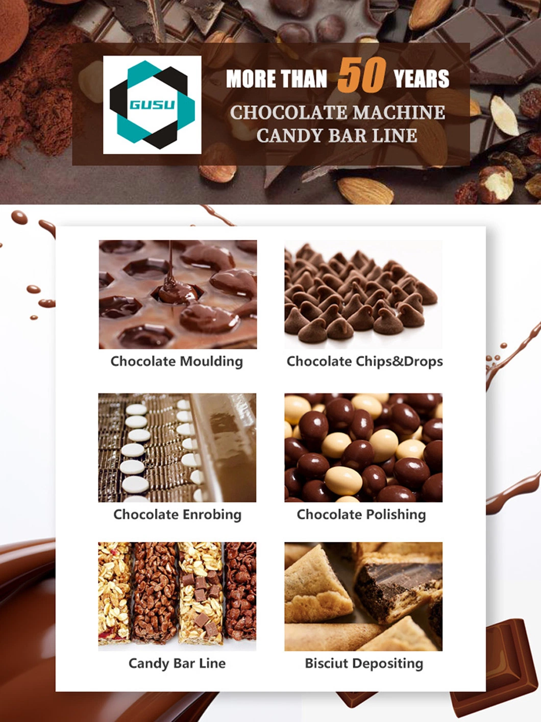 Gusu Chocolate Tempering Machine Snack Food Manufacturing Chocolate Melters Small Scale Coating