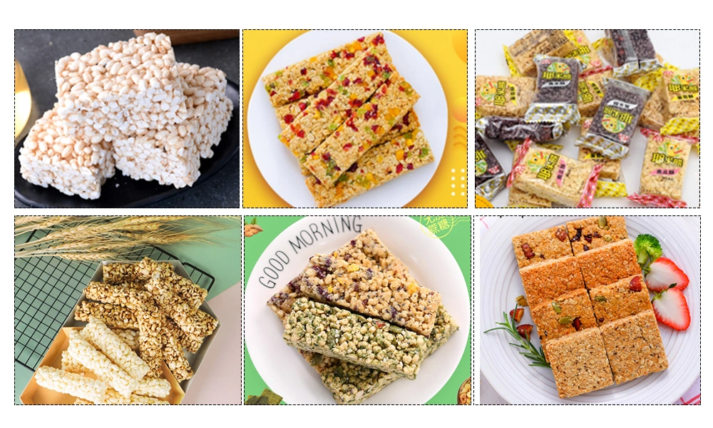 Sesame Candy Bar Make Machine Breakfast Cereal Bar Production Line Nutrition Bar Production Line