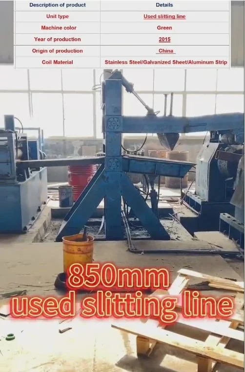 850mm Steel Coil Slitting Machine with Low Price High Efficiency