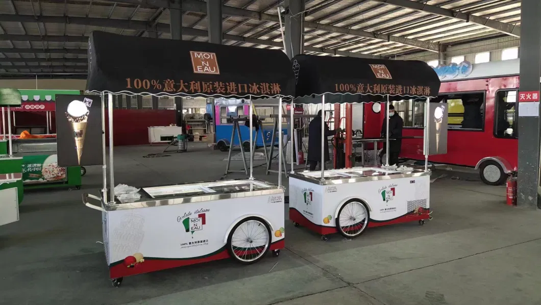 Customized Mobile Ice Cream Food Sales Cart Mobile Food Kitchen