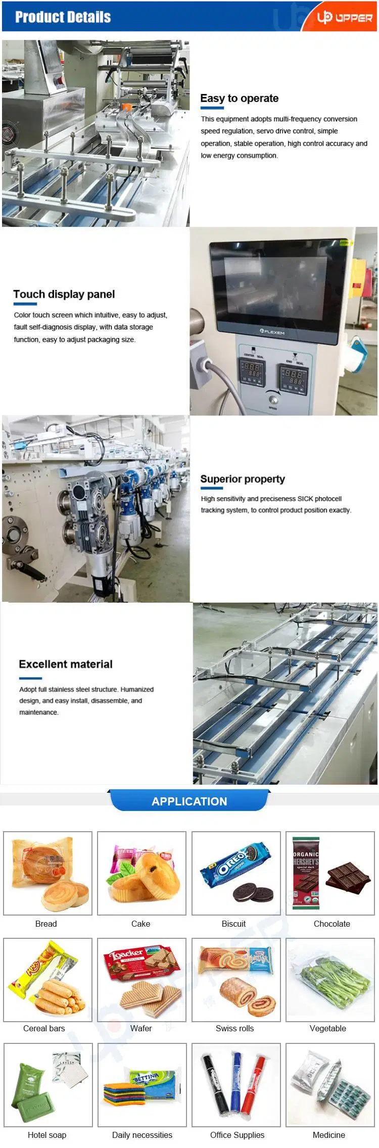 Candied Fruit Wet Tissue Hardware Parts Long Strip and Other Irregular Items Packaging Servo Packaging Machine Assembly Line Packaging Machine