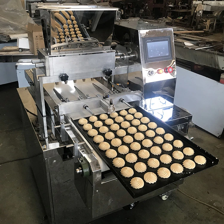 Automatic PLC Control Cutter and Depositor/Small Biscuit Cookies Machine/Cookie Making Machine