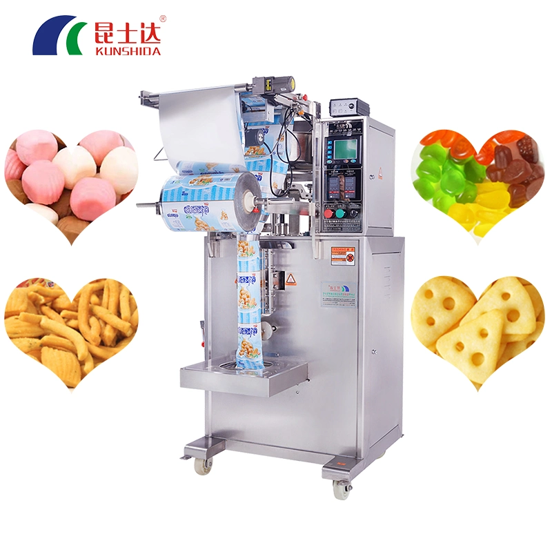 Candy Chocolate Bean Nuts Granules Seeds Seeds Biscuits Snack Triangle Bag Packaging Machine