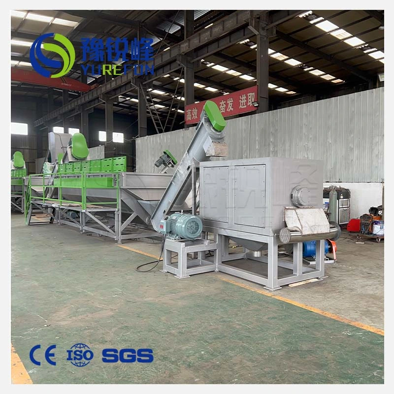 Waste Plastic Pet Bottle Flake/Drum/Pallet/PP/HDPE/LDPE/Rubber/Lump/PVC Pipe/PE Film/Jumbo Woven Bags/Garbage Crushing Crusher Recycling Plant Washing Machine