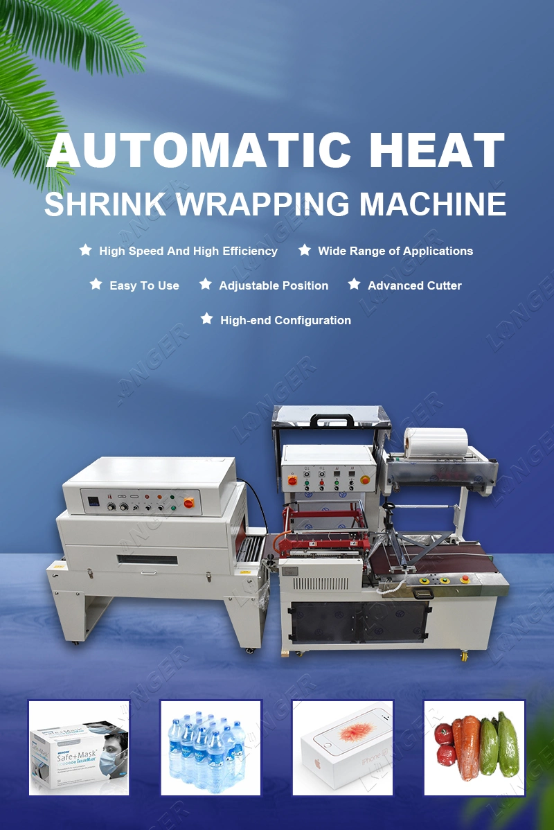 Good Quality BOPP Tape Packing Confectionery Shrink Wrapping Machine