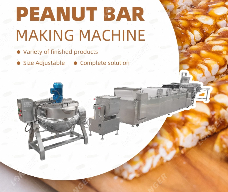 Small Almond Candy Making Machine Price Energy Cereal Bar Production Line in India for Sale