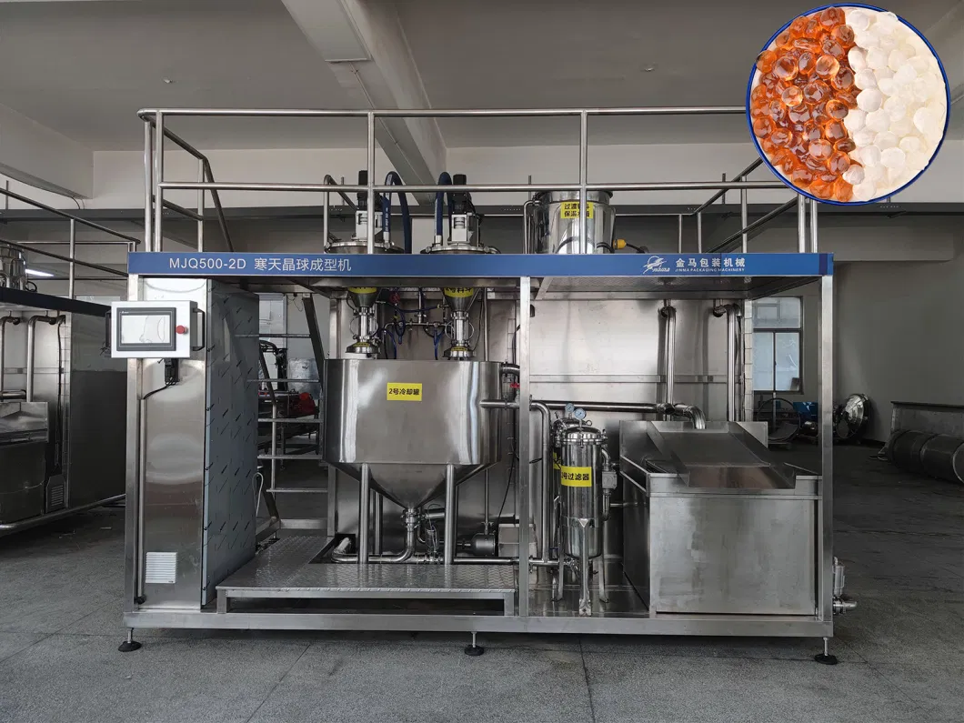 Bubble Tea Crystal Ball Manufacturing Equipment Crystal Beverage Production Machinery Beverage Production Equipment Suppliers Popping Boba Jelly Candy Machine