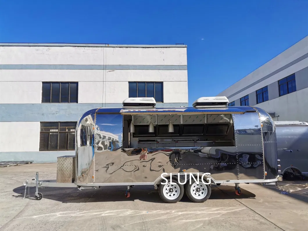 Trailer Snack Burger Van Mobile Food, Airstream Mobile Kitchen