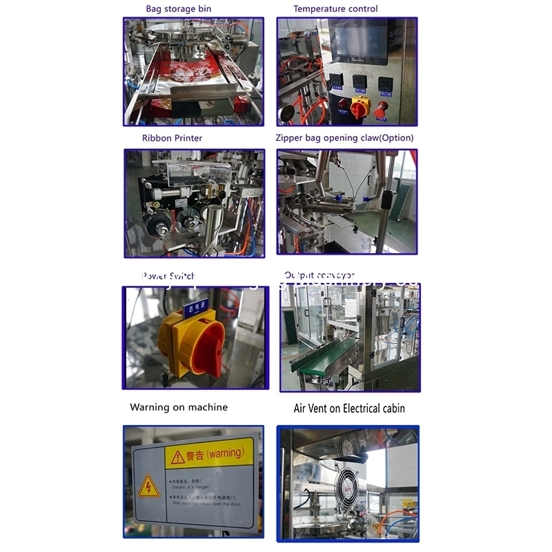 Ky 8-200 Automatic Premade Bag Doypack Bonbon Ice Gummy Jelly Lollipop Cotton Candy Chocolate Packing Machine