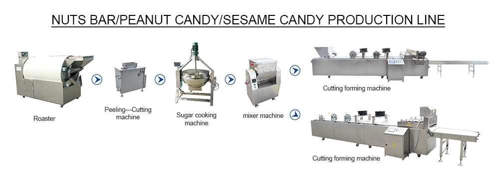 Sesame Candy Bar Make Machine Breakfast Cereal Bar Production Line Nutrition Bar Production Line