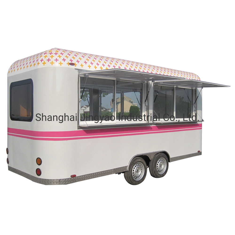 Electric Food Truck Fully Equipped Mobile Fast Food Concession Trailer Burger Van Street Food Trucks En USA Outdoor Food Cart Manufacturer Mobile Food Kitchen