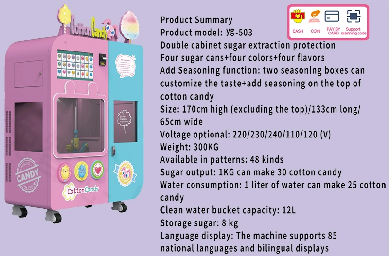 Cotton Candy Manufacturing Machine Cotton Candy Machine Vending