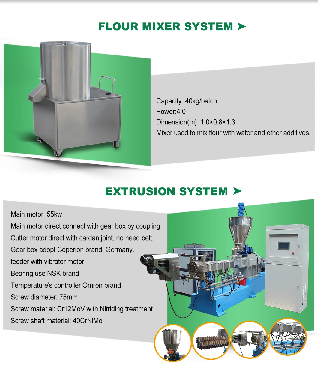 Sunpring Puff Snack Making Machine + Corn Flour Snack Extruder Machine + Sweet Corn Puff Machine