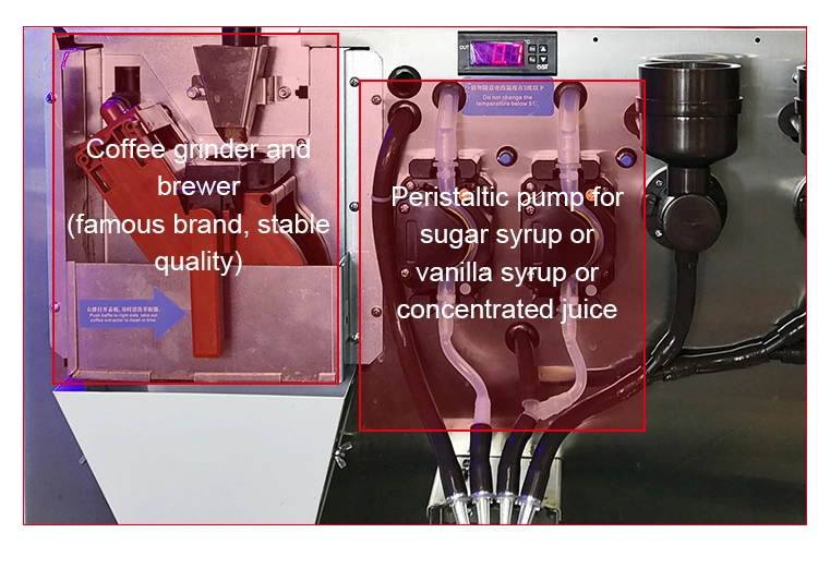 Freshly Ground Classic Italian Coffee Vending Machine with Coin Operated