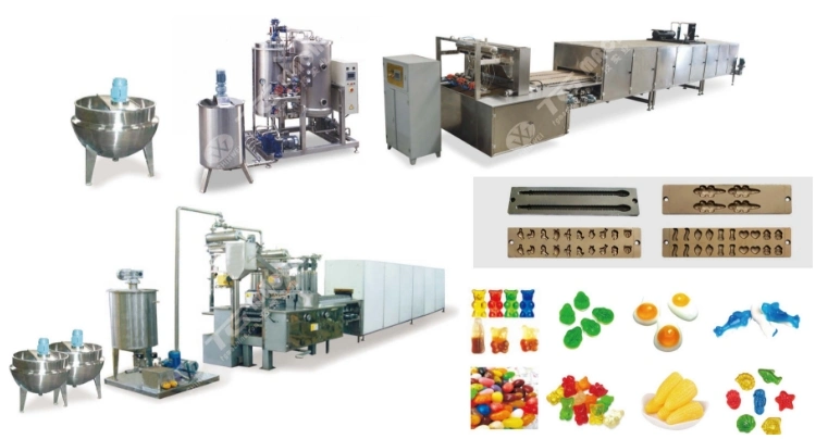 Fondant Machine Price/Fondant Machine/Fondant Candy Making Machine/Complete Jelly Candy Production Line with Servo System