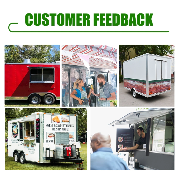 Custom Street Retro Concession Trailer Mobile Fast Food Kitchen