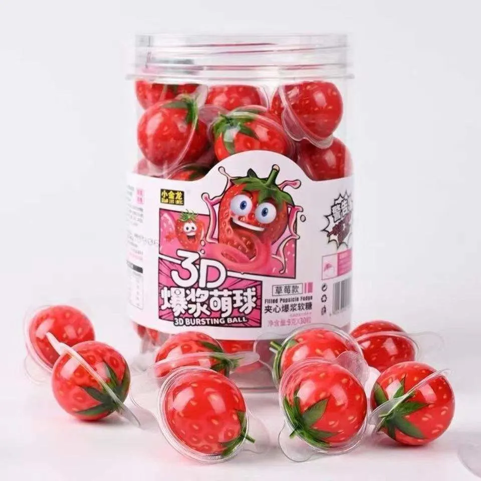 Hotsale Popping Sweet Creative Gummy Candy Party Snack Food Sandwich Gummy Candy Manufacturer 3D Eyeball Gummy Candy