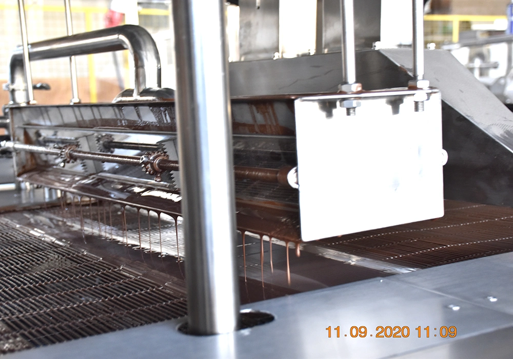 Chocolate Coater Enrober Making Machine