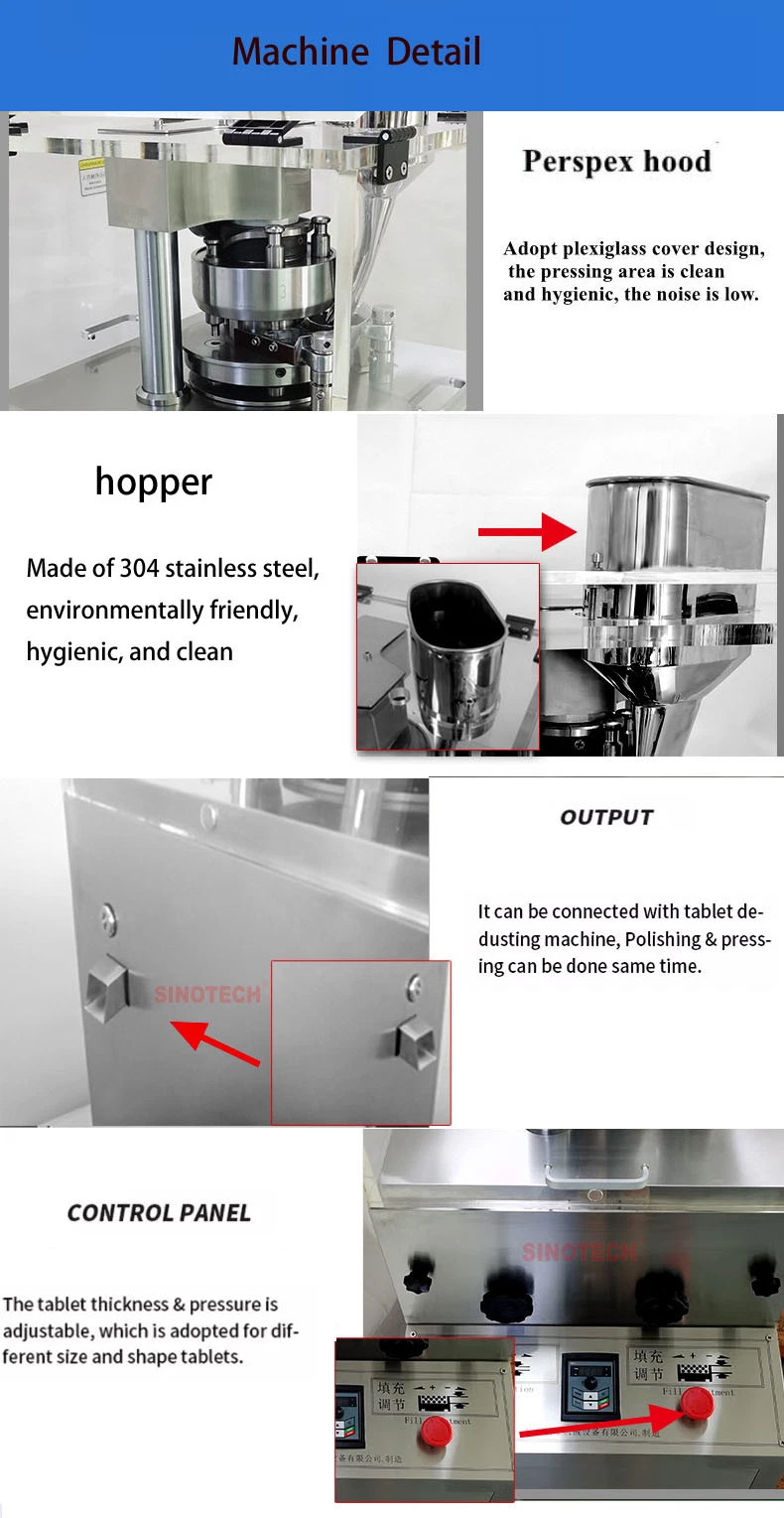 Laboratory Tablet Manufacturing Machinery Candy Making Machine Rotary Tablet Press Machine