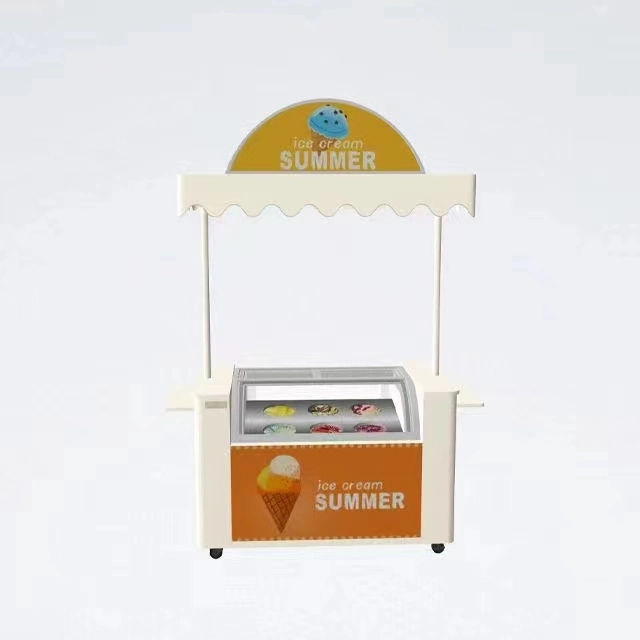 Customized Mobile Ice Cream Food Sales Cart Mobile Food Kitchen