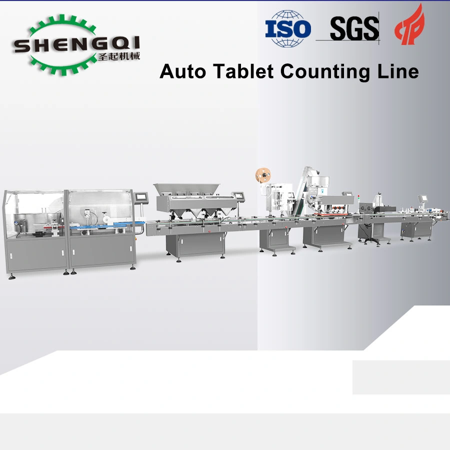 Automatic Counting Machine Fully Automatic Tablet Capsule Gummies Intelligent Particle Counting and Bottling Production Line Easy to Clean