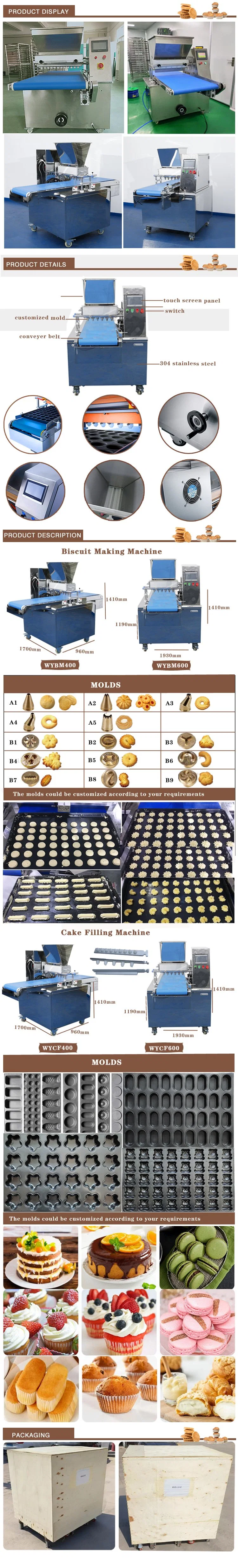 Automatic Cookie Depositor Finger Cookie Biscuit Making Machine