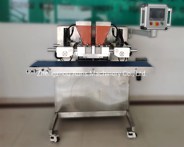 PLC Control 304 Stainless Steel Capacity 4-6 PCS/Min Chocolate Dipping Cream Pouring Machine