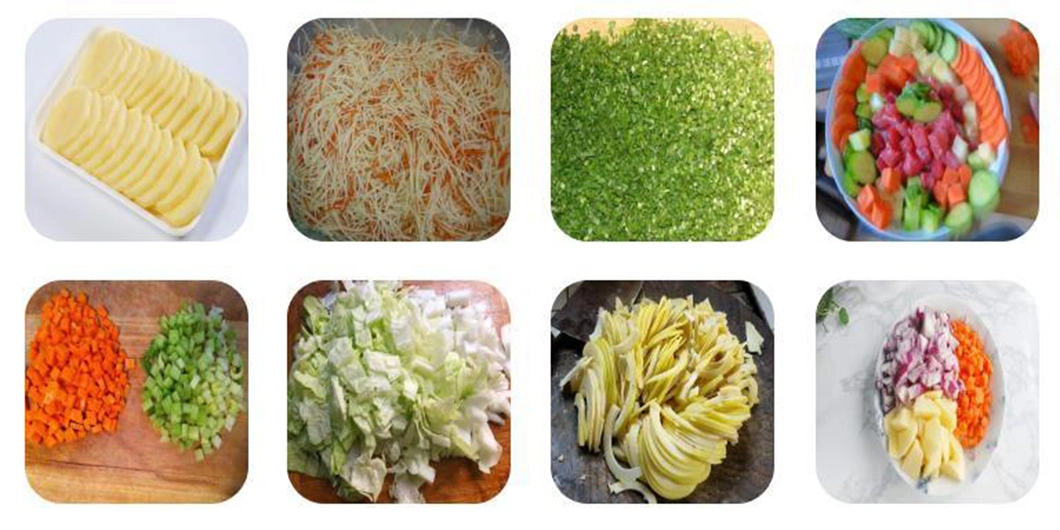 Lpf-801 Potato/Sweet Potato/Melon/Bamboo Shoot/Onion/Eggplant/Celery/Chinese Cabbage/Cabbage/Spinach Electric Multifuncation Vegetable Slicing Machine