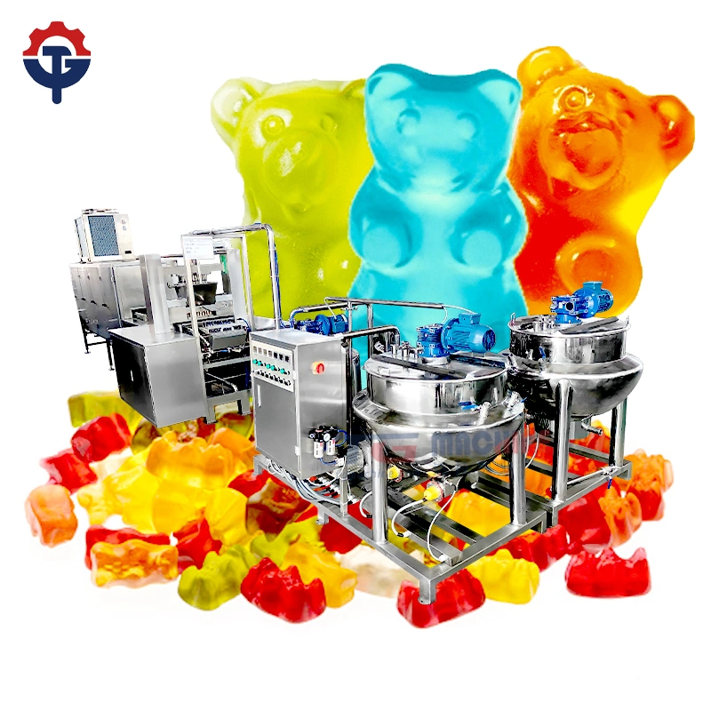 Full Automatic Soft Gummy Bear Jelly Candy Depositor Machine with Engineer