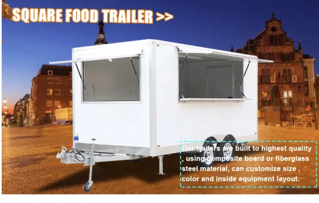 Mobile Fast Catering Concession Vending Snack Kitchen Food Trailee