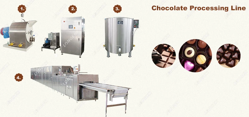 Mini Full Automatic Small Milk Chocolate Making Machine Price for Small Production