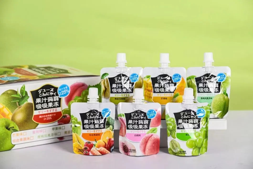 Premium Quality Fruity Peach Flavor Pudding Bag Package Jelly Candy Fruit Jelly Beverage Jelly Sweet Candy