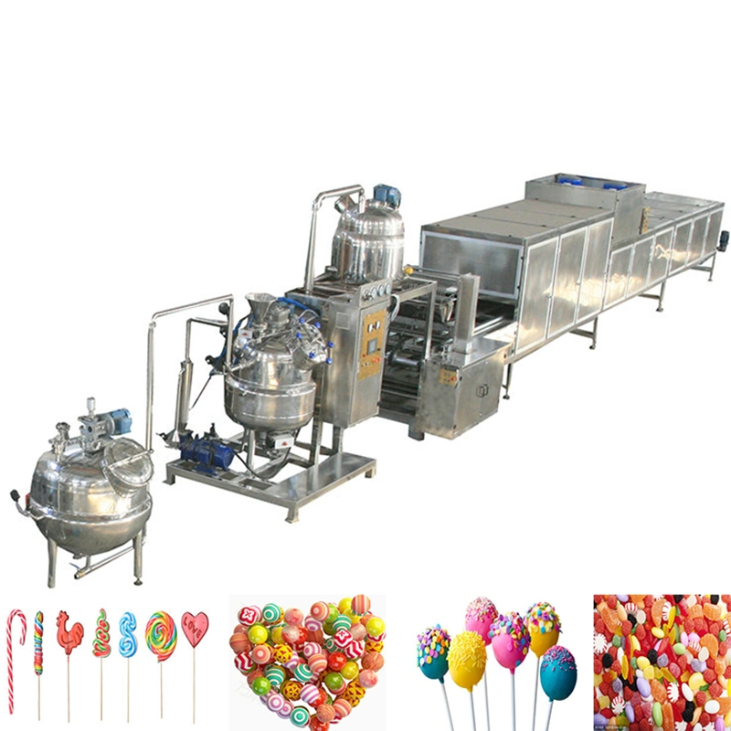 Factory Customized Lollipop Hard Candy Making Equipment Gum Machinery Forming Machine Vitamin Gummy Soft Hard Candy Making Line