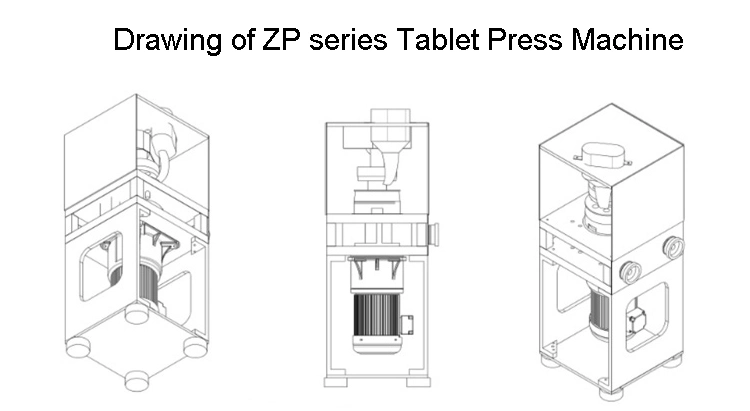 Shanghai Supplier Price High Speed Pharmaceutical Automatic Rotary Milk Sugar Candy Medicine Pill Compression Maker Pill Tablet Press Machine