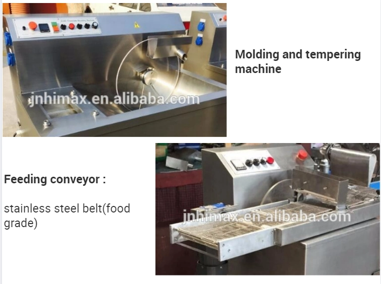 Hot Sale Chocolate Enrober Melting Machine Coating Enrobing Production Line with Cooling Tunnel