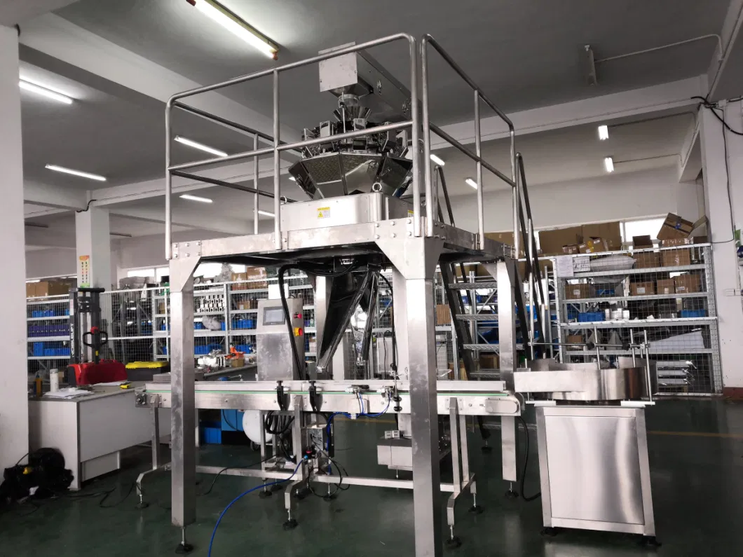 Automatic Weighing Filling Machine for Glass Bottles Gummies Candy Packing Machine