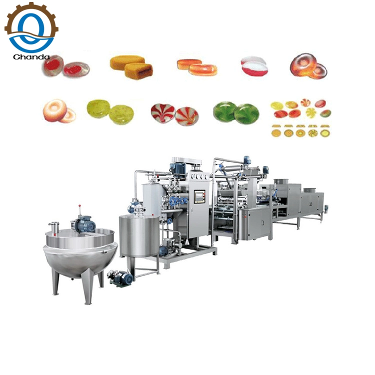 Jelly Gummy Candy Bean Making Machine Depositing Production Line Small Electric Hard Candy Making Machine