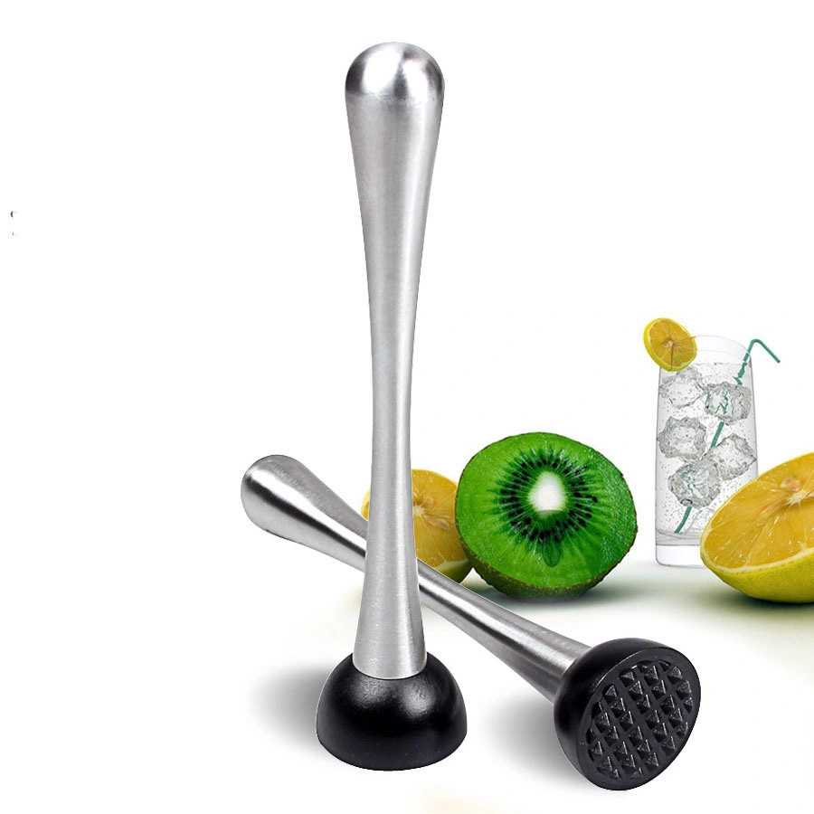 Stainless Steel Swizzle Stick Cocktail Bar Broken Popsicle Muddler Smoother Mixer Wbb12017