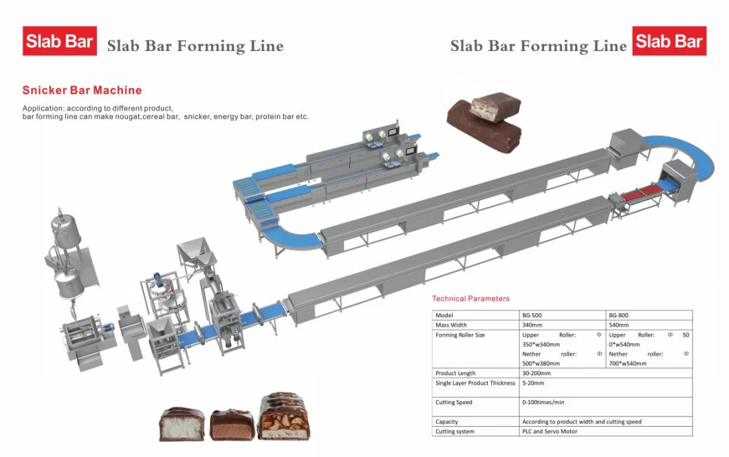 Chocolate Bar Making Machine Toffee Forming Line