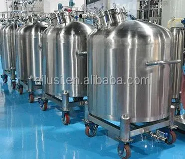 SUS304 Industrial Cosmetic Movable Vertical Gelatin Food Industrial Food Grade Water Storage Tank Making Machine