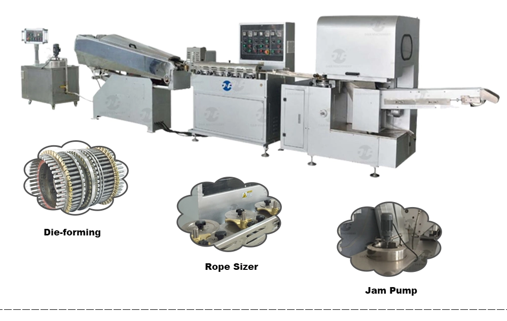 Confectionery Supplier Full Automatic Hard Candy Production Line Jam Filled Candy Die Forming Making Machine