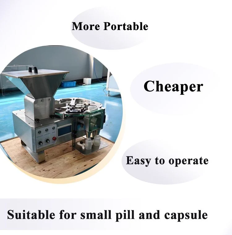 Semi Automatic Capsule Tablet Counter High Speed Bottling Candy Gummy Capsule Tablet Counting Machine